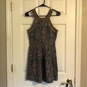 Summer dress with colorful pattern